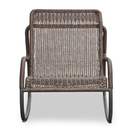 Modern European furniture - Minimalist Outdoor Wicker Rocking Chair - www.oroa.com