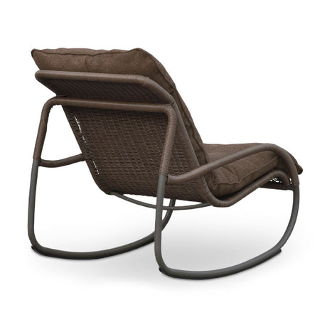 Modern European furniture - Minimalist Outdoor Wicker Rocking Chair - www.oroa.com