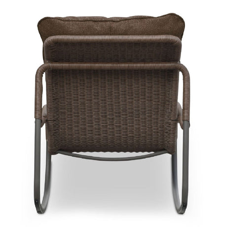 Modern European furniture - Minimalist Outdoor Wicker Rocking Chair - www.oroa.com