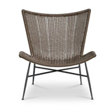 Modern European furniture - Brown Wicker Outdoor Accent Chair - www.oroa.com