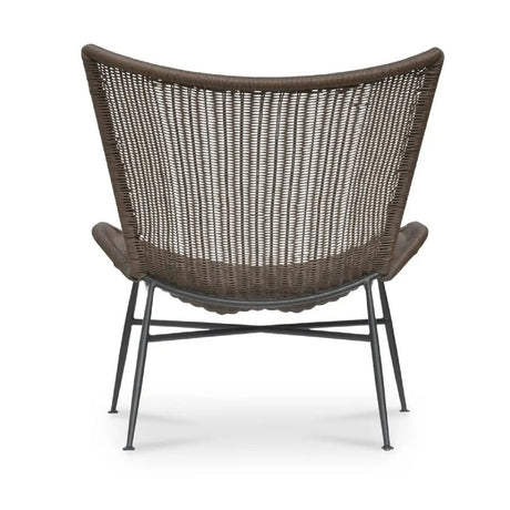 Modern European furniture - Brown Wicker Outdoor Accent Chair - www.oroa.com