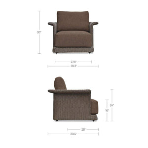   Modern European furniture - Curved Arm Wicker Outdoor Chair - www.oroa.com | Oroa.com