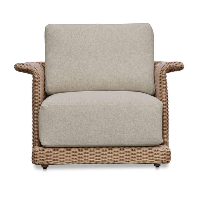 Modern European furniture - Curved Arm Wicker Outdoor Chair - www.oroa.com