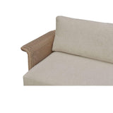 Modern European furniture - Curved Arm Wicker Outdoor Sofa - www.oroa.com