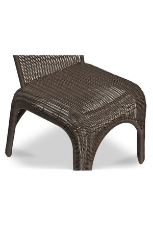 Classic Wicker Outdoor Dining Chairs (2) | Novi Living Kendall | Oroa.com