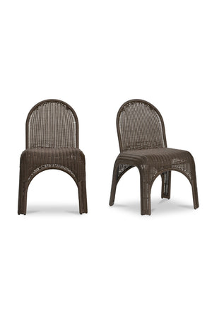 Classic Wicker Outdoor Dining Chairs (2) | Novi Living Kendall | Oroa.com