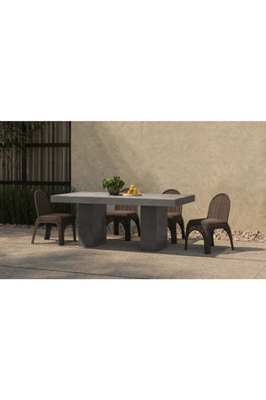 Classic Wicker Outdoor Dining Chairs (2) | Novi Living Kendall | Oroa.com