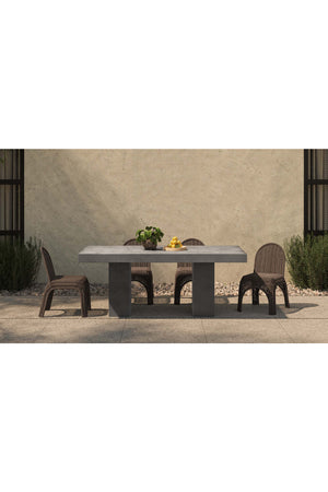 Classic Wicker Outdoor Dining Chairs (2) | Novi Living Kendall | Oroa.com