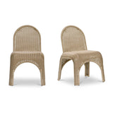 Modern European furniture - Classic Wicker Outdoor Dining Chairs (2) - www.oroa.com