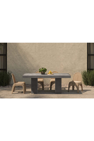 Classic Wicker Outdoor Dining Chairs (2) | Novi Living Kendall | Oroa.com