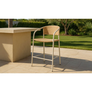  Modern European furniture - Basketweave Outdoor Bar Stool - www.oroa.com | Oroa.com