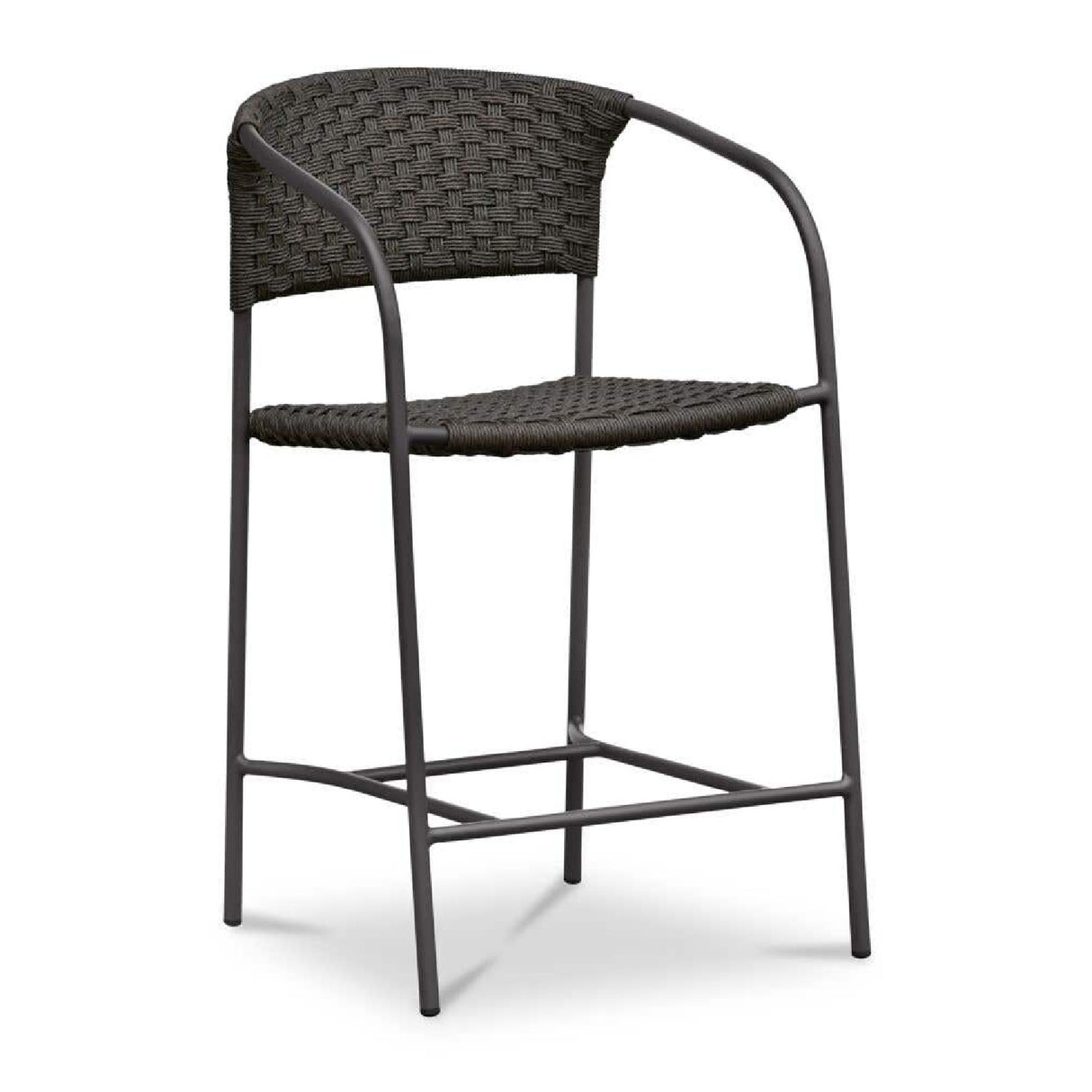 Modern European furniture - Basketweave Outdoor Counter Chair - www.oroa.com