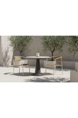 Modern European furniture - Basketweave Outdoor Dining Chairs (2) - www.oroa.com