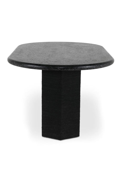 Modern European furniture - Jute-Wrapped Base Dining Table - www.oroa.com