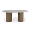 Modern European furniture - Jute-Wrapped Base Dining Table - www.oroa.com