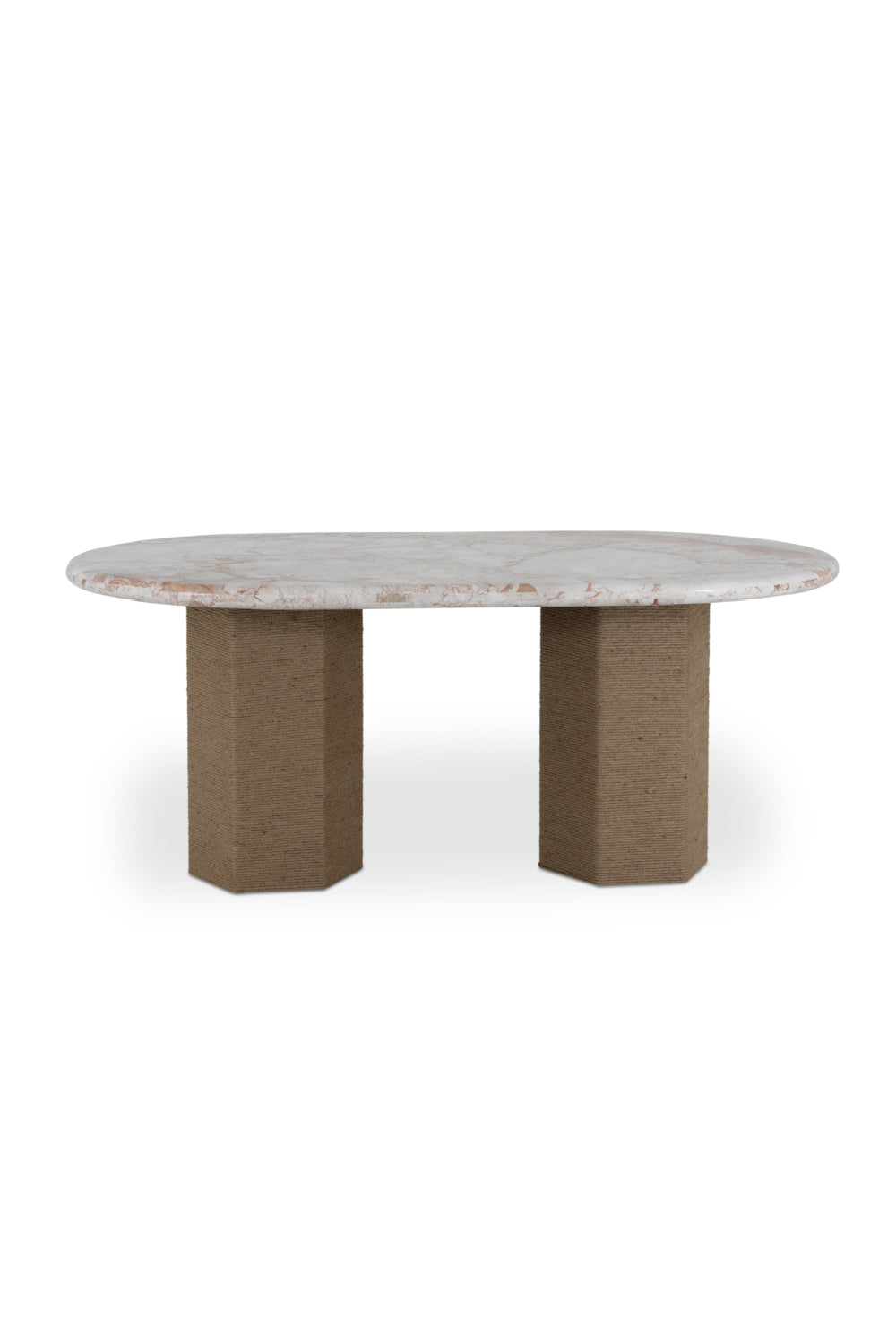 Jute-Wrapped Base Dining Table | Novi Living Sartoria