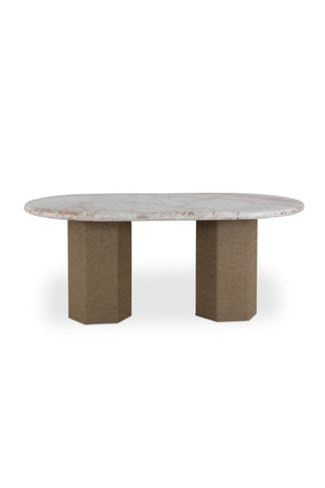 Jute-Wrapped Base Dining Table | Novi Living Sartoria