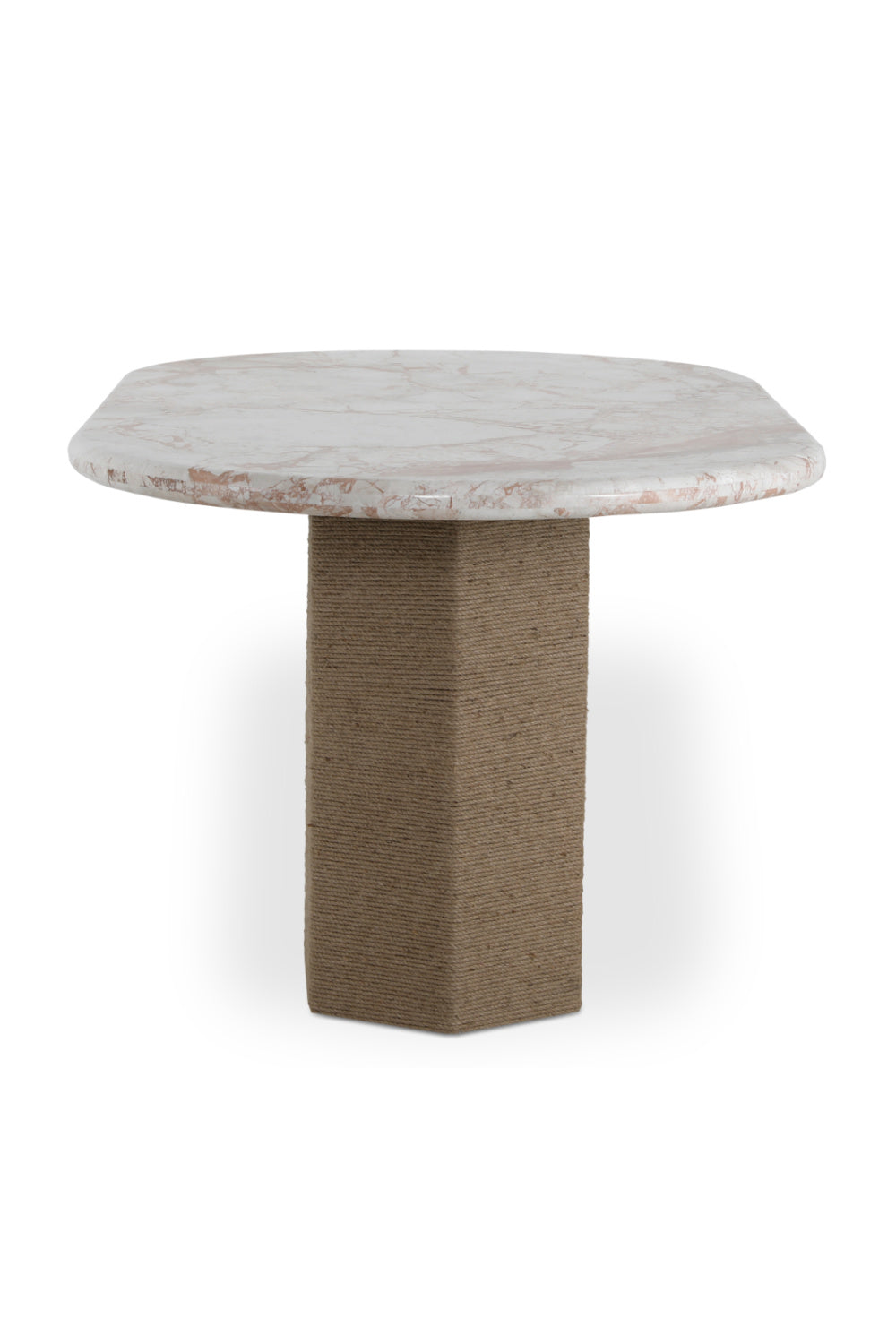 Jute-Wrapped Base Dining Table | Novi Living Sartoria
