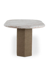 Modern European furniture - Jute-Wrapped Base Dining Table - www.oroa.com