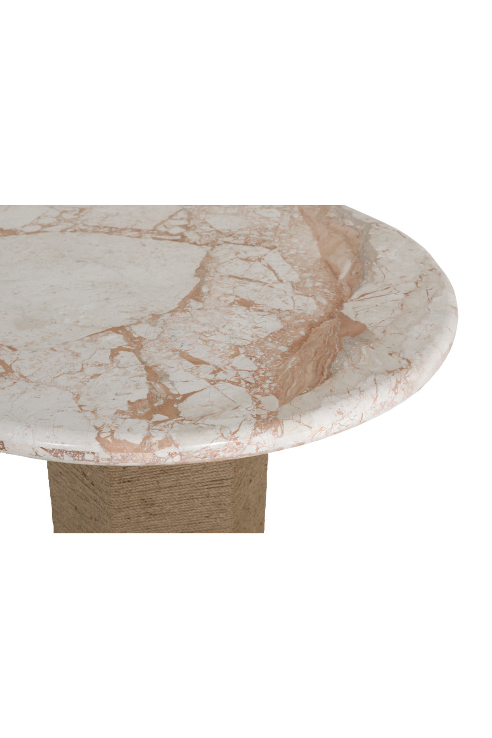 Jute-Wrapped Base Dining Table | Novi Living Sartoria