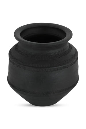Modern European furniture - Black Terracotta Vessel - www.oroa.com