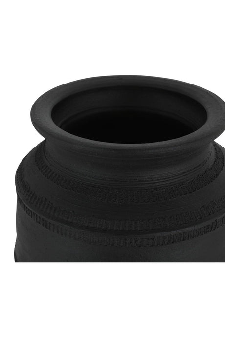 Modern European furniture - Black Terracotta Vessel - www.oroa.com