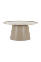 Modern European furniture - Round Marble Tray Coffee Table - www.oroa.com