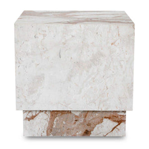 Modern European furniture - Italian Marble Square Side Table - www.oroa.com