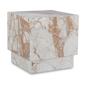 Modern European furniture - Italian Marble Square Side Table - www.oroa.com