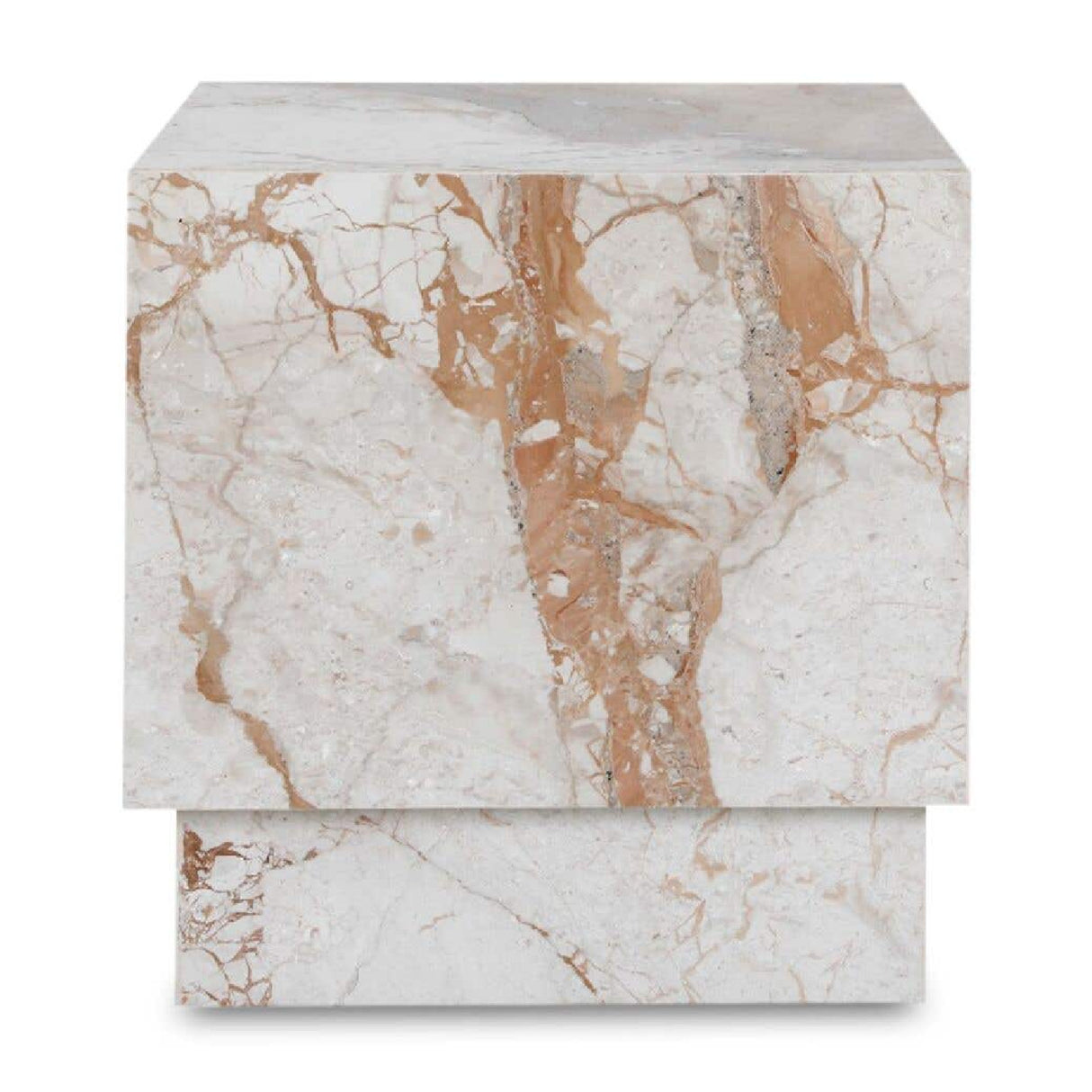Modern European furniture - Italian Marble Square Side Table - www.oroa.com