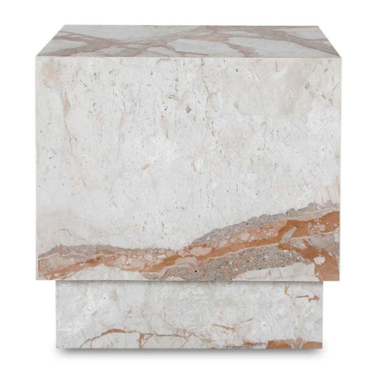 Modern European furniture - Italian Marble Square Side Table - www.oroa.com