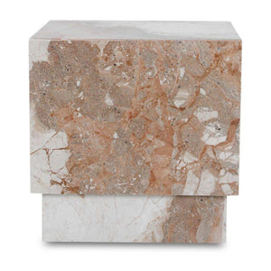 Modern European furniture - Italian Marble Square Side Table - www.oroa.com