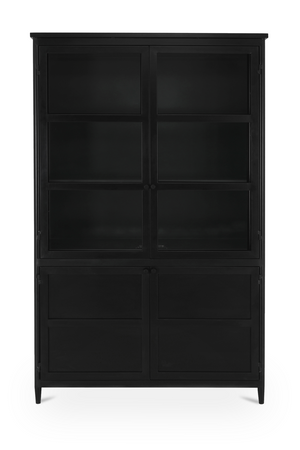 Black Metal 4-Door Cabinet | Novi Living Henry | Oroa.com