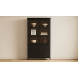 Black Metal 4-Door Tall Cabinet | Novi Living Henry
