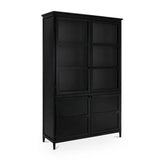 Black Metal 4-Door Tall Cabinet | Novi Living Henry