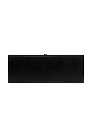 Black Metal 4-Door Cabinet | Novi Living Henry | Oroa.com