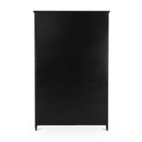 Black Metal 4-Door Tall Cabinet | Novi Living Henry