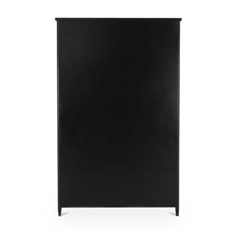 Modern or European furniture - Black Metal 4-Door Tall Cabinet - www.oroa.com