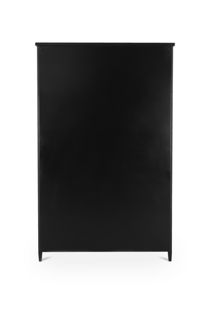 Black Metal 4-Door Cabinet | Novi Living Henry | Oroa.com