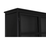 Black Metal 4-Door Tall Cabinet | Novi Living Henry