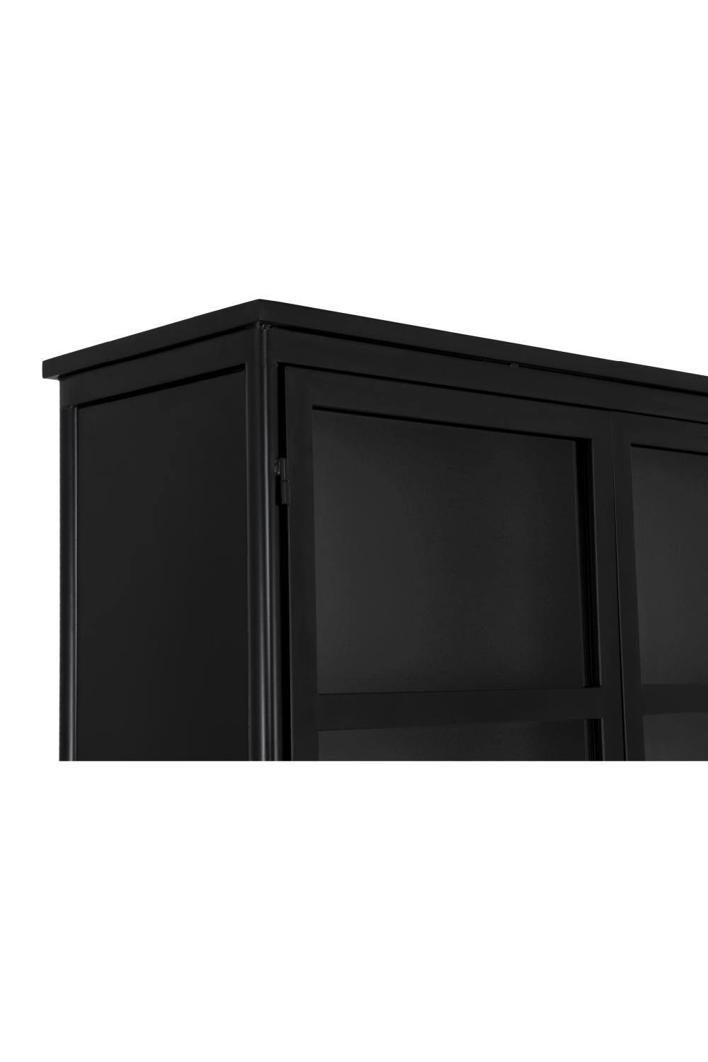 Black Metal 4-Door Cabinet | Novi Living Henry | Oroa.com