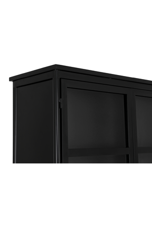 Black Metal 4-Door Cabinet | Novi Living Henry | Oroa.com