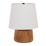 White Fabric Table Lamp | Novi Living Bibi