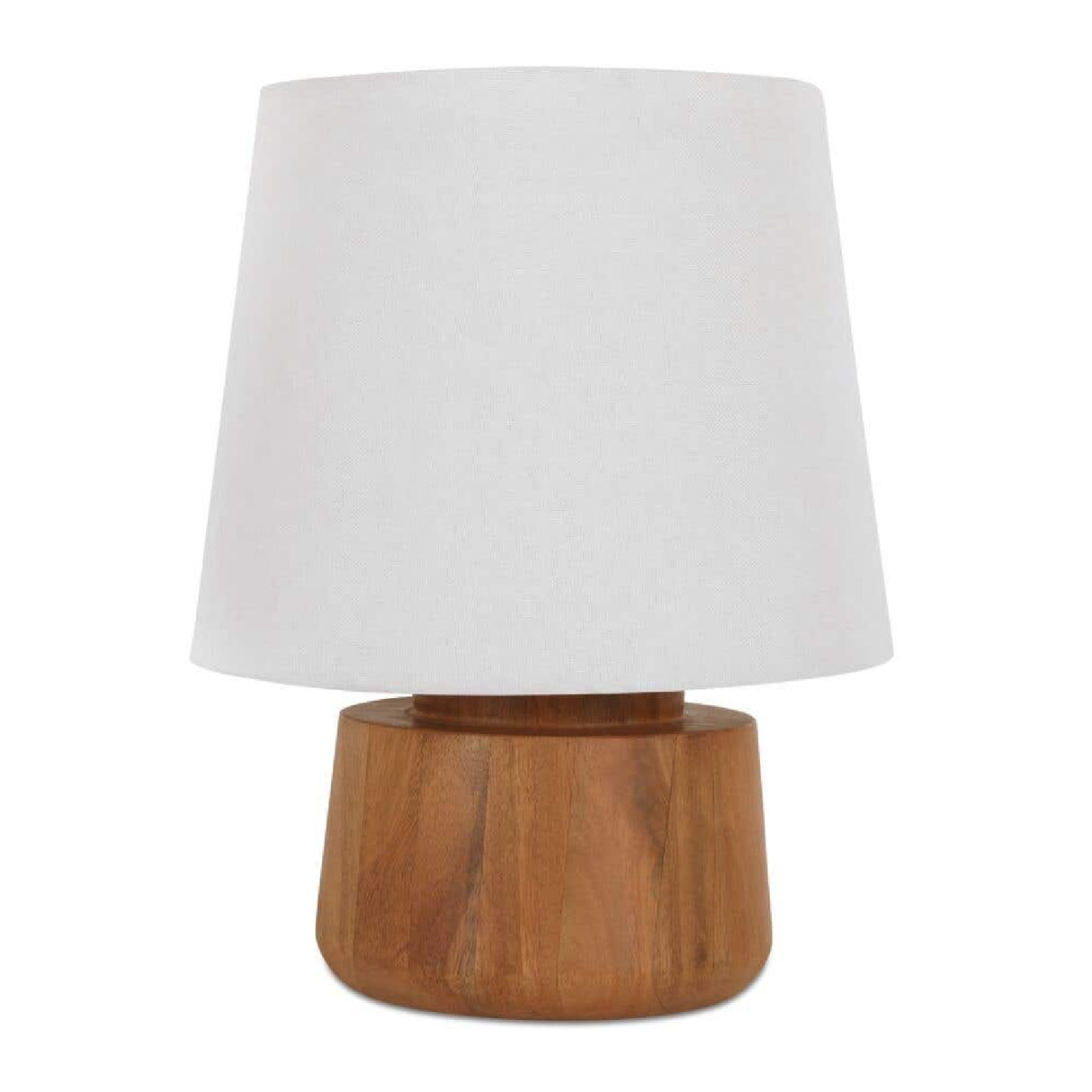 White Fabric Table Lamp | Novi Living Bibi