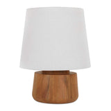 White Fabric Table Lamp | Novi Living Bibi