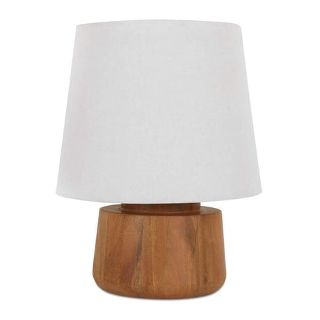 White Fabric Table Lamp | Novi Living Bibi