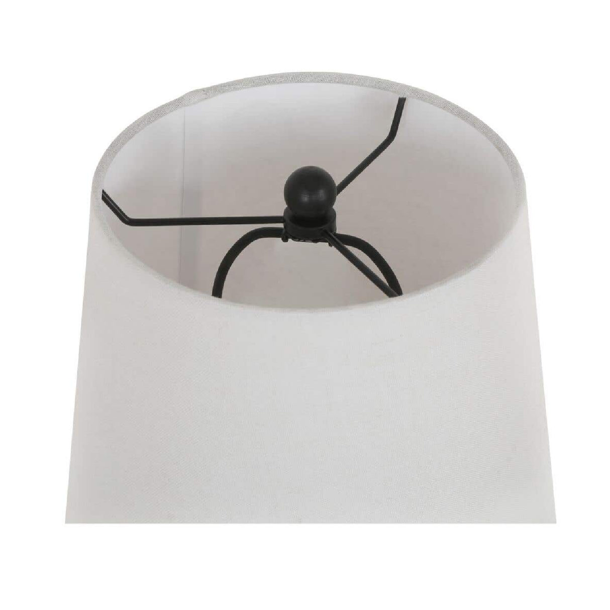 White Fabric Table Lamp | Novi Living Bibi