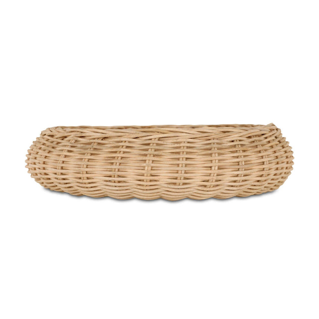 Modern European furniture - Natural Woven Wicker Bowl - www.oroa.com