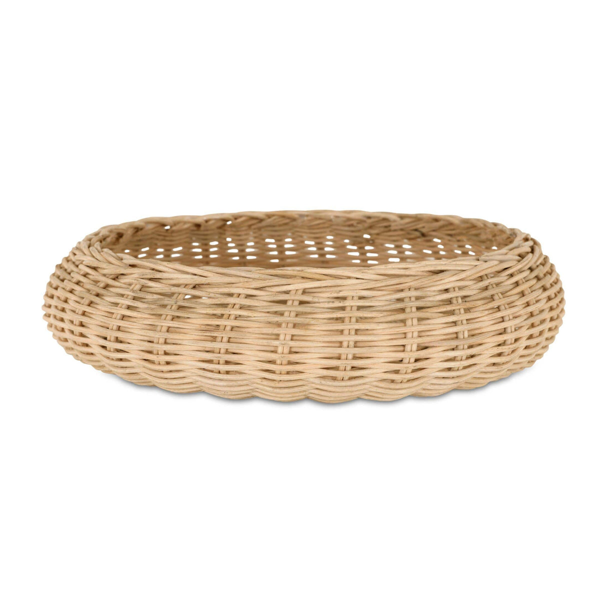 Modern European furniture - Natural Woven Wicker Bowl - www.oroa.com