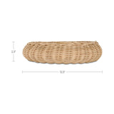 Modern European furniture - Natural Woven Wicker Bowl - www.oroa.com